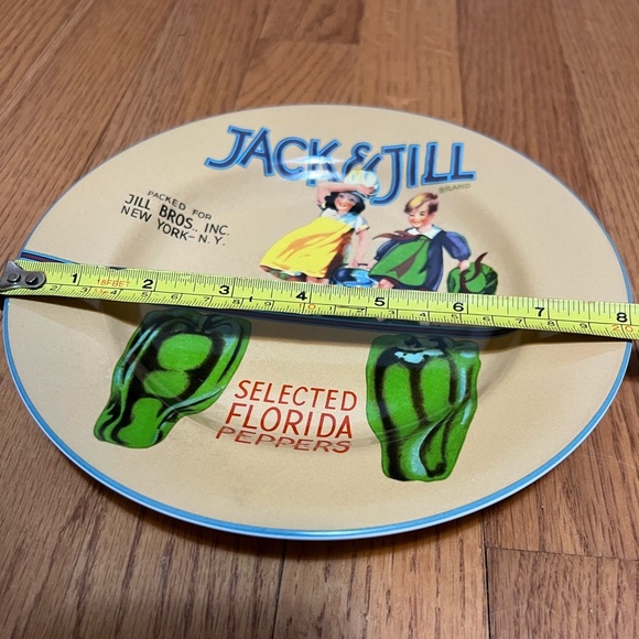Vintage Labels Jack & Jill Salad/Dessert Plate. - Picture 4 of 5